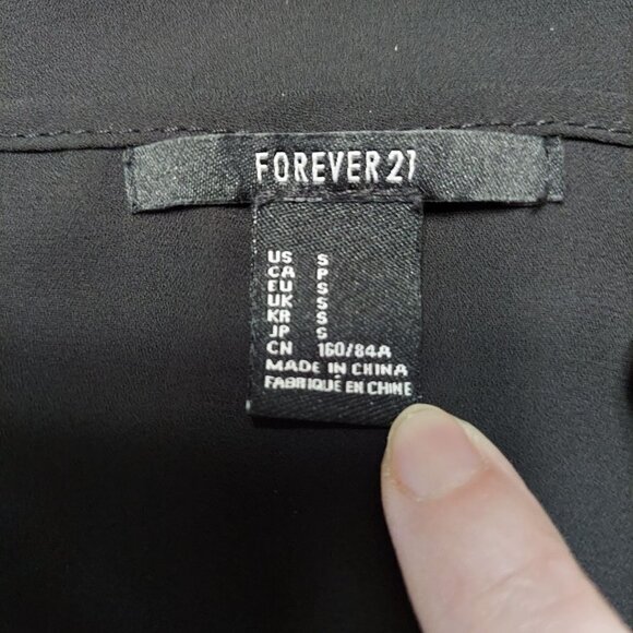 Forever 21 Women's Black Sheer Studded Tank Top - Picture 9 of 9